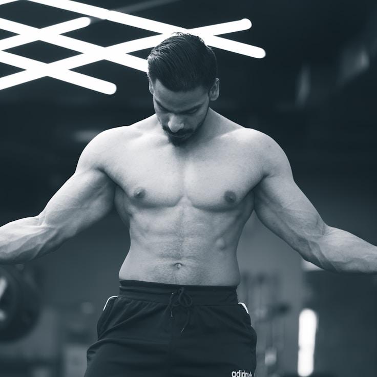 Professional gym with weight equipment